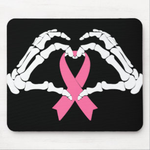 Skeleton Hands Holding Ribbon Halloween Costume Ha Mouse Mat