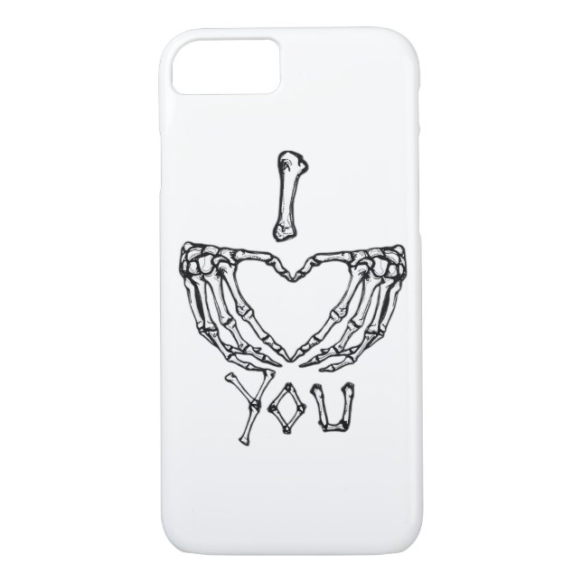 Skeleton Hands Making A Heart  Case-Mate iPhone Case (Back)