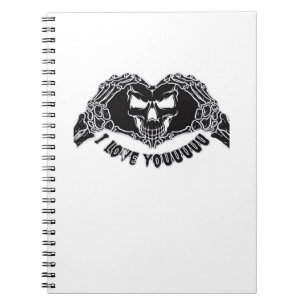 Skeleton Hands Skull, Halloween Design For Backgro Notebook