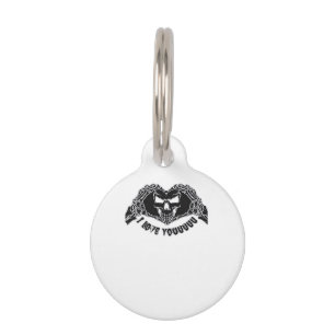 Skeleton Hands Skull, Halloween Design For Backgro Pet Tag
