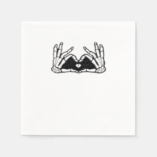 Skeleton Hands The Of A Heart Abstract Form Napkin