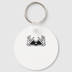 Skeleton Hands The Of A Heart  Key Ring