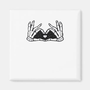 Skeleton Hands The Of A Heart  Magnet