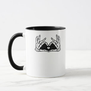 Skeleton Hands The Of A Heart  Mug
