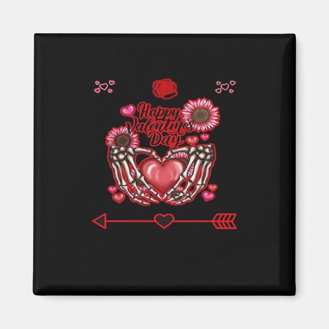 Skeleton Hands Valentines Day Classic Magnet (Front)