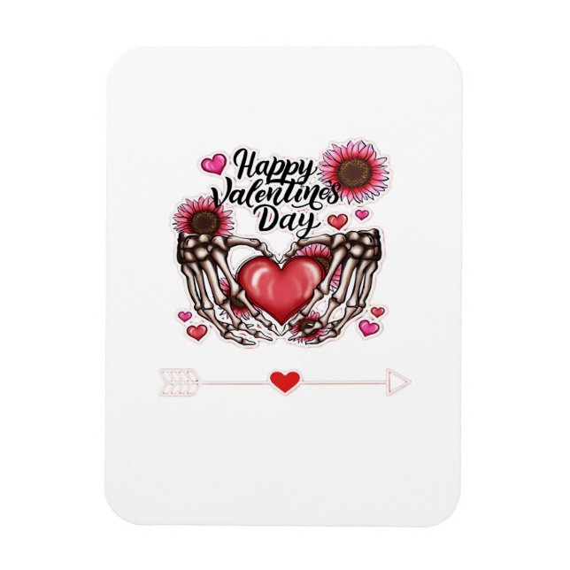 Skeleton Hands Valentines Day Classic Magnet (Vertical)
