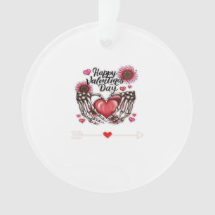 Skeleton Hands Valentines Day Classic Style Ornament