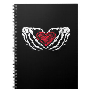 Skeleton Hands With Heart Classic Notebook