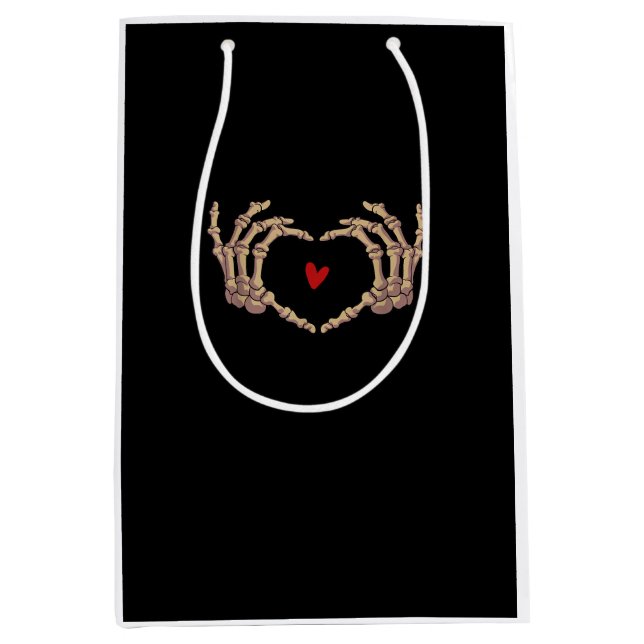 Skeleton Hands Women Skeleton Hands Halloween Medium Gift Bag (Front)