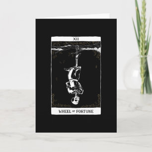 Skeleton Hanged Man Tarot Card