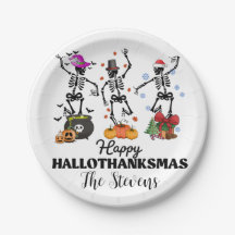 Skeleton Happy Hallothanksmas 