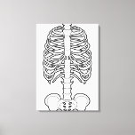 Skeleton Haunted Halloween Canvas Print<br><div class="desc">Skeleton illustration. Style Halloween. Art by José Ricardo</div>