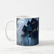 Skeleton Haunted Mansion Mug – Anime Halloween