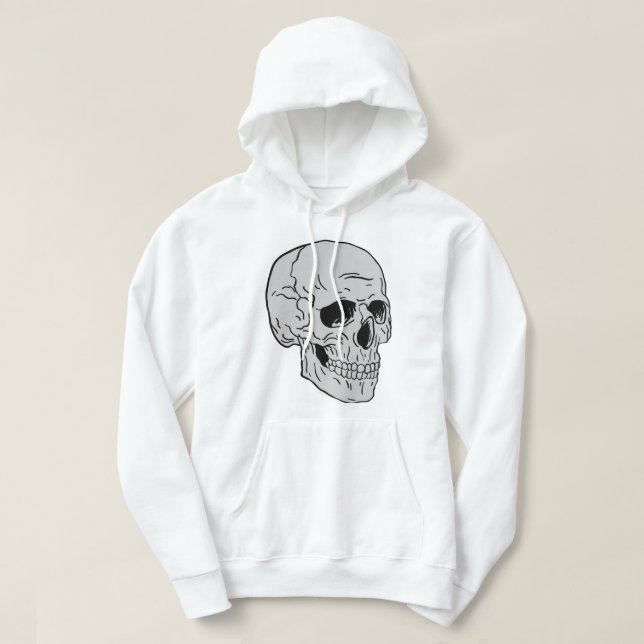 skeleton head hoodie (Design Front)