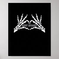 Skeleton Heart And Hands Classic Design 