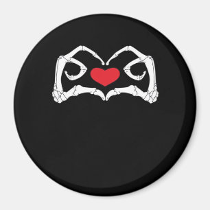 Skeleton Heart And Hands Funny  Magnet