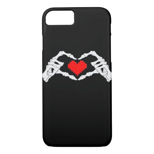 Skeleton Heart And Hands Meme Case-Mate iPhone Case (Back)