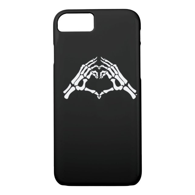 Skeleton Heart And Hands Sign Case-Mate iPhone Case (Back)
