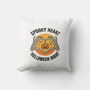 Skeleton Heart Halloween Vintage Hands Design_1 Cushion