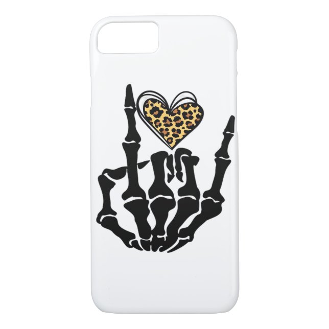 Skeleton Heart Hands Classic Case-Mate iPhone Case (Back)