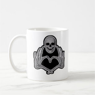 Skeleton Heart Hands  Classic Coffee Mug