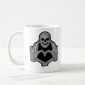 Skeleton Heart Hands Classic Coffee Mug
