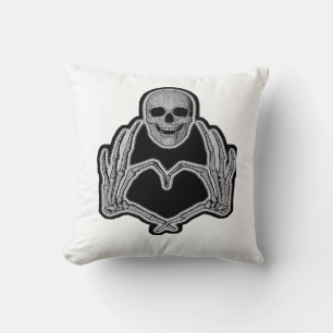 Skeleton Heart Hands  Classic Cushion