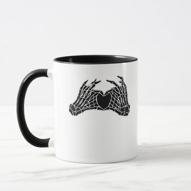 Skeleton Heart Hands - Classic Mug (Left)