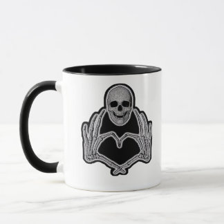 Skeleton Heart Hands Classic Mug