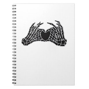 Skeleton Heart Hands - Classic Notebook