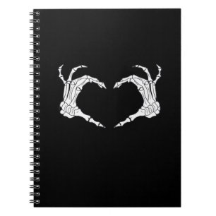 Skeleton Heart Hands Classic Notebook