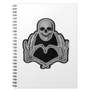 Skeleton Heart Hands Classic Notebook
