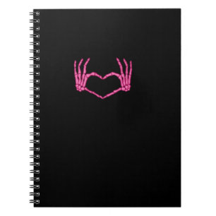 Skeleton Heart Hands Classic Notebook