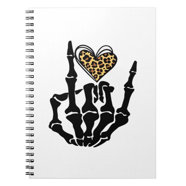Skeleton Heart Hands Classic Notebook (Front)