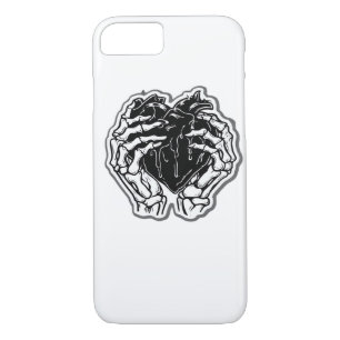 Skeleton Heart Hands Funny iPhone 8/7 Case