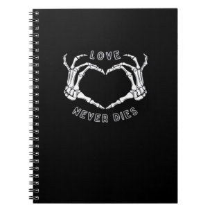 Skeleton Heart Hands Funny & Classic Notebook