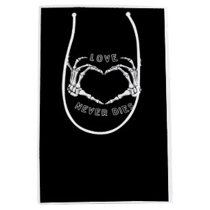 Skeleton Heart Hands Funny Classic Style Medium Gift Bag