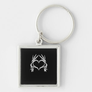 Skeleton Heart Hands - Halloween - Skeleton Hands Key Ring