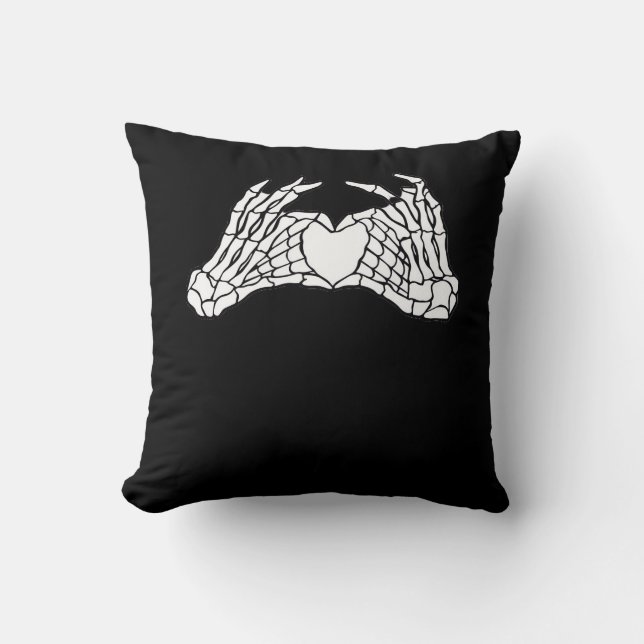 Skeleton Heart Hands - Light Cushion (Front)