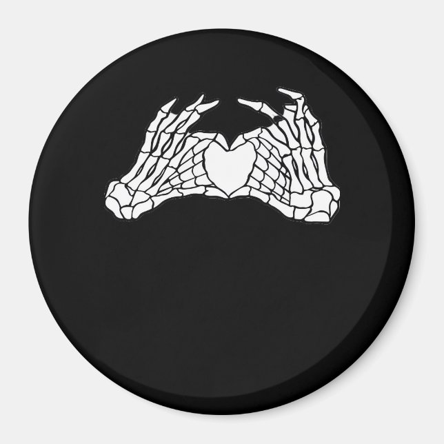 Skeleton Heart Hands - Light Magnet (Front)
