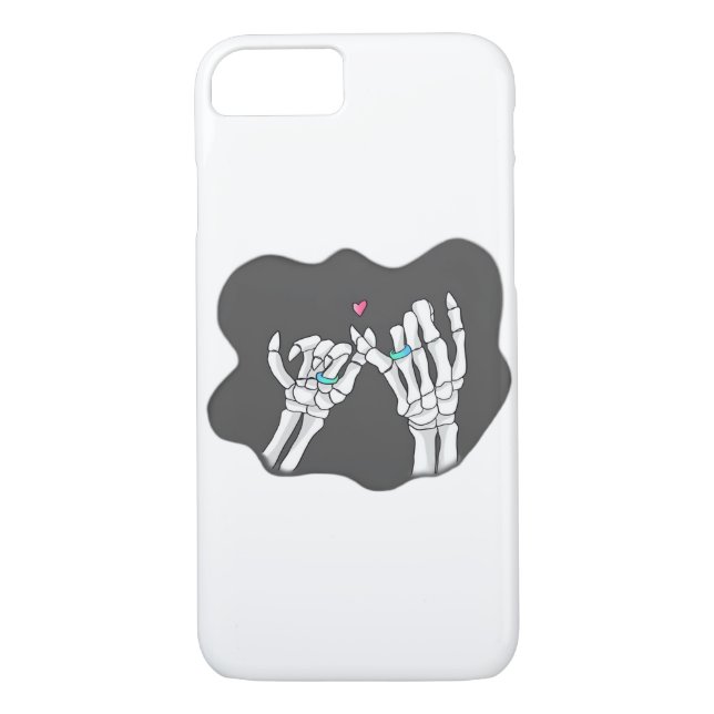 Skeleton Heart Hands  Promise Case-Mate iPhone Case (Back)
