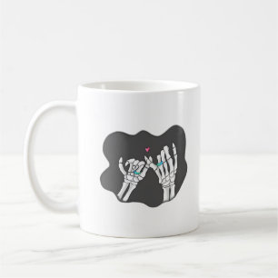 Skeleton Heart Hands  Promise Coffee Mug