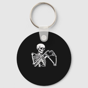 Skeleton Heart Hands Sign Halloween Costume Trendi Key Ring