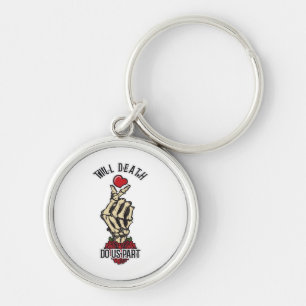 Skeleton Heart Till Death Do Us Part Key Ring