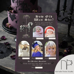 Skeleton Horse How Old Was She Bridal Shower Game