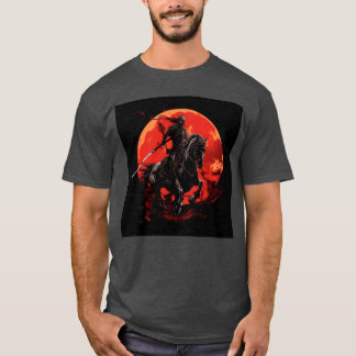 Skeleton horse Human skeleton Horse riding Sword f T-Shirt