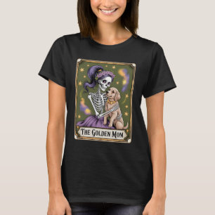 Skeleton Hugging The Golden Mum Tarot Card Magic H T-Shirt
