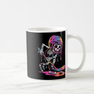 Skeleton Ice Hockey Drip Youth Boys Kids Dripping Coffee Mug