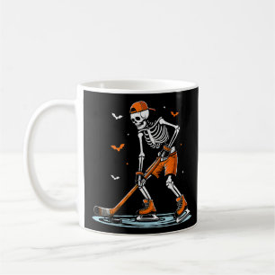 Skeleton Ice Hockey Halloween Boys Funny Halloween Coffee Mug