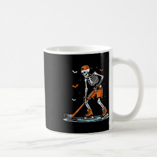Skeleton Ice Hockey Halloween Boys Funny Halloween Coffee Mug